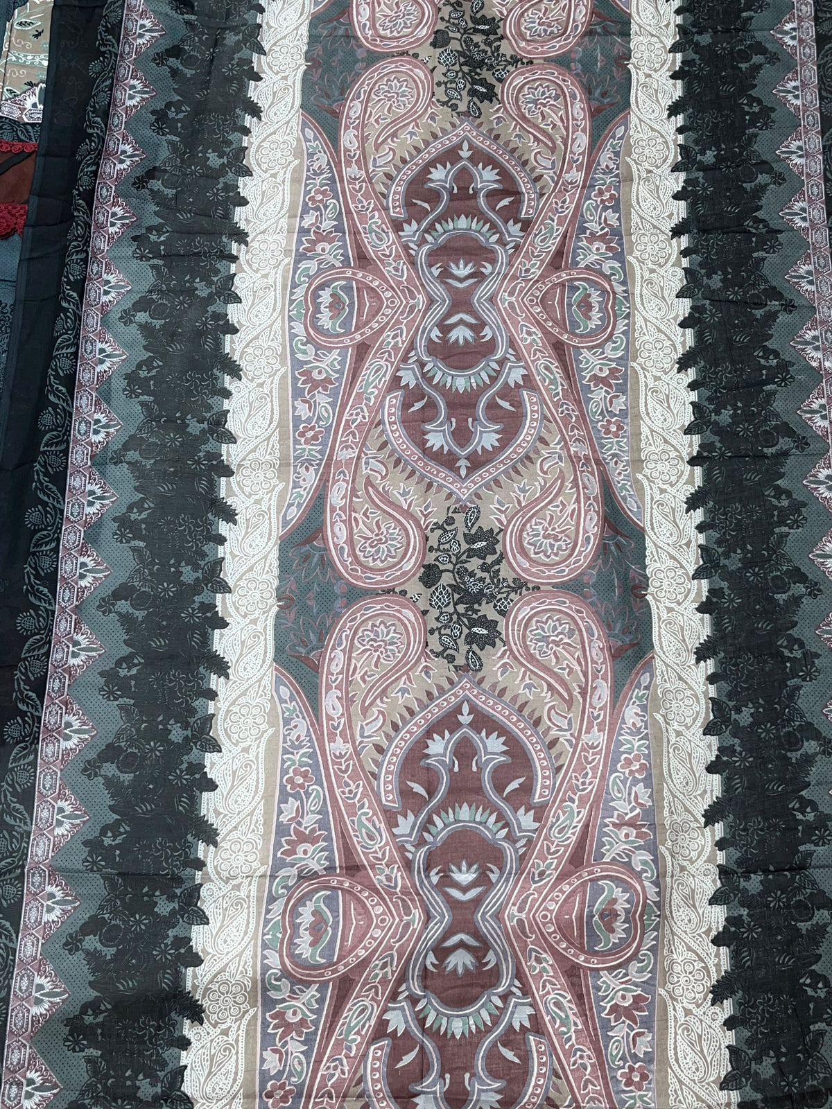 1449 Pakistani Embroidered Suit - Slate Grey
