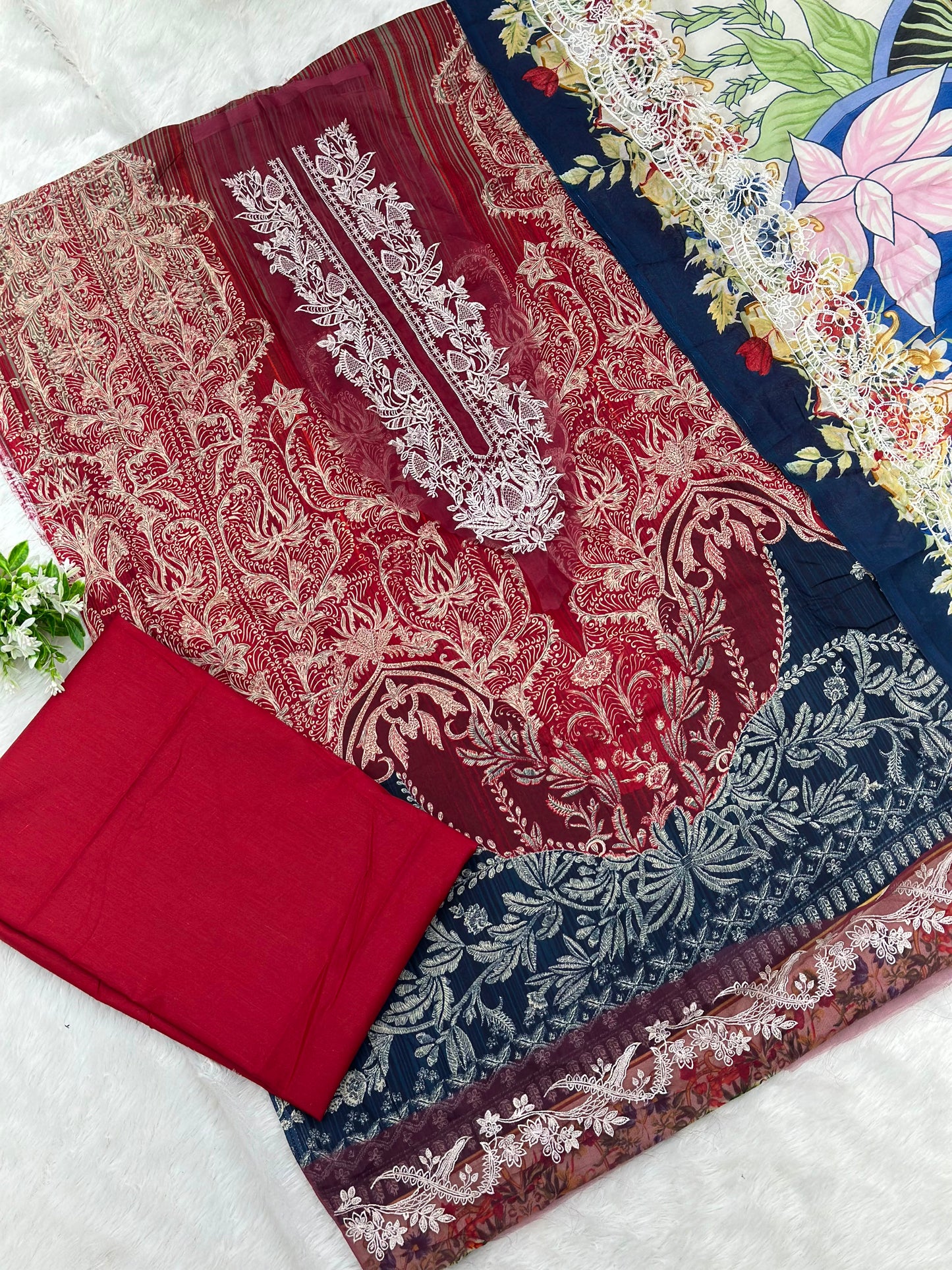 988 Unstitched Jihan Needle Wonder Lawn Suit