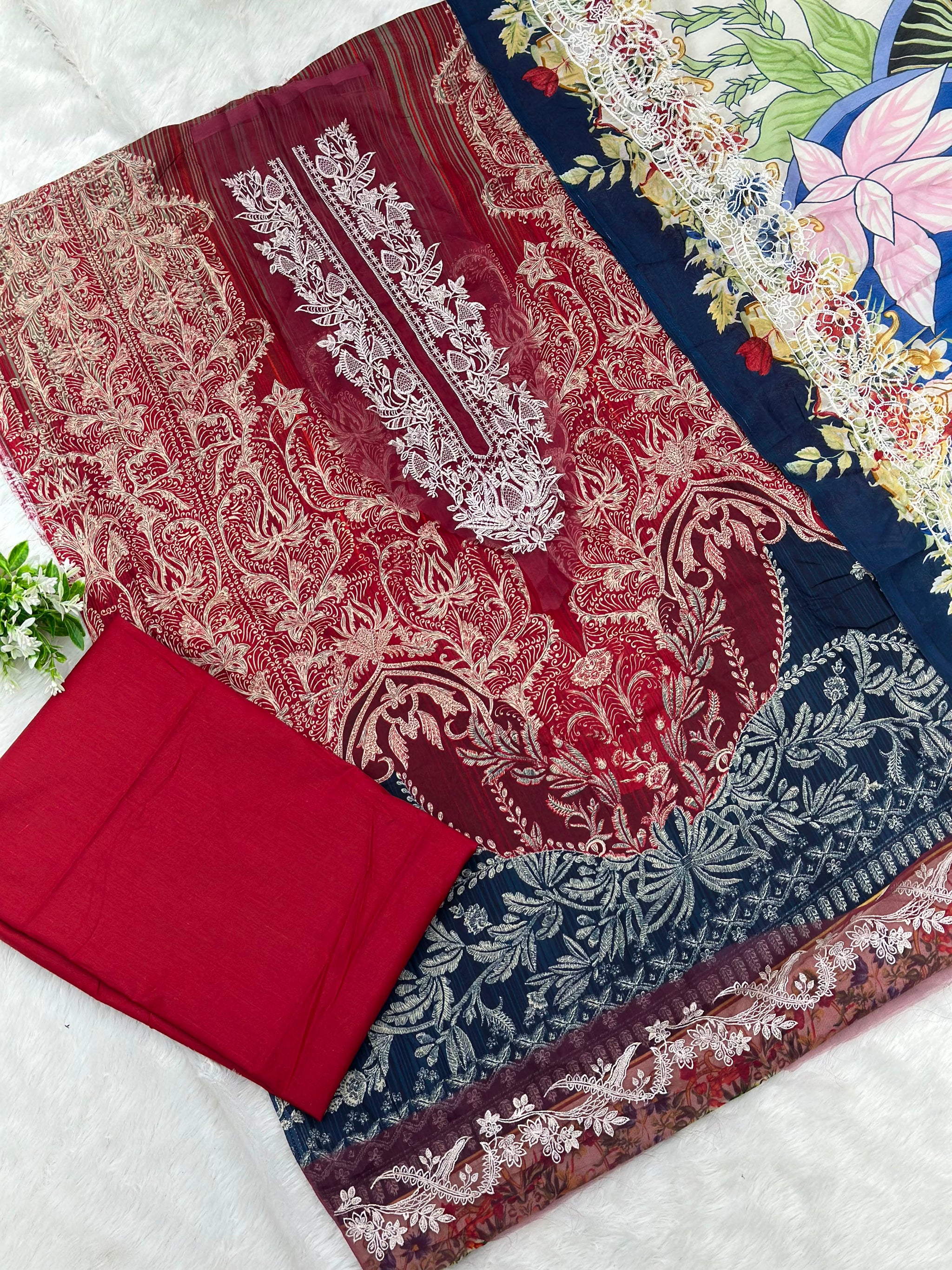 988 Unstitched Jihan Needle Wonder Lawn Suit