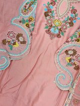 708 Pakistani Embroidery Coord set -  Peach