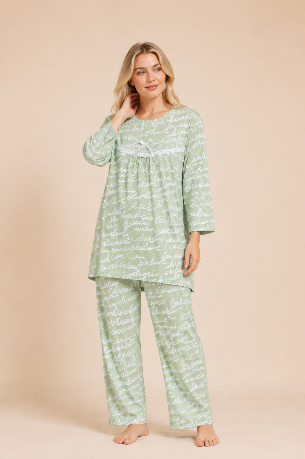 1348 Korean Bow Night Wear