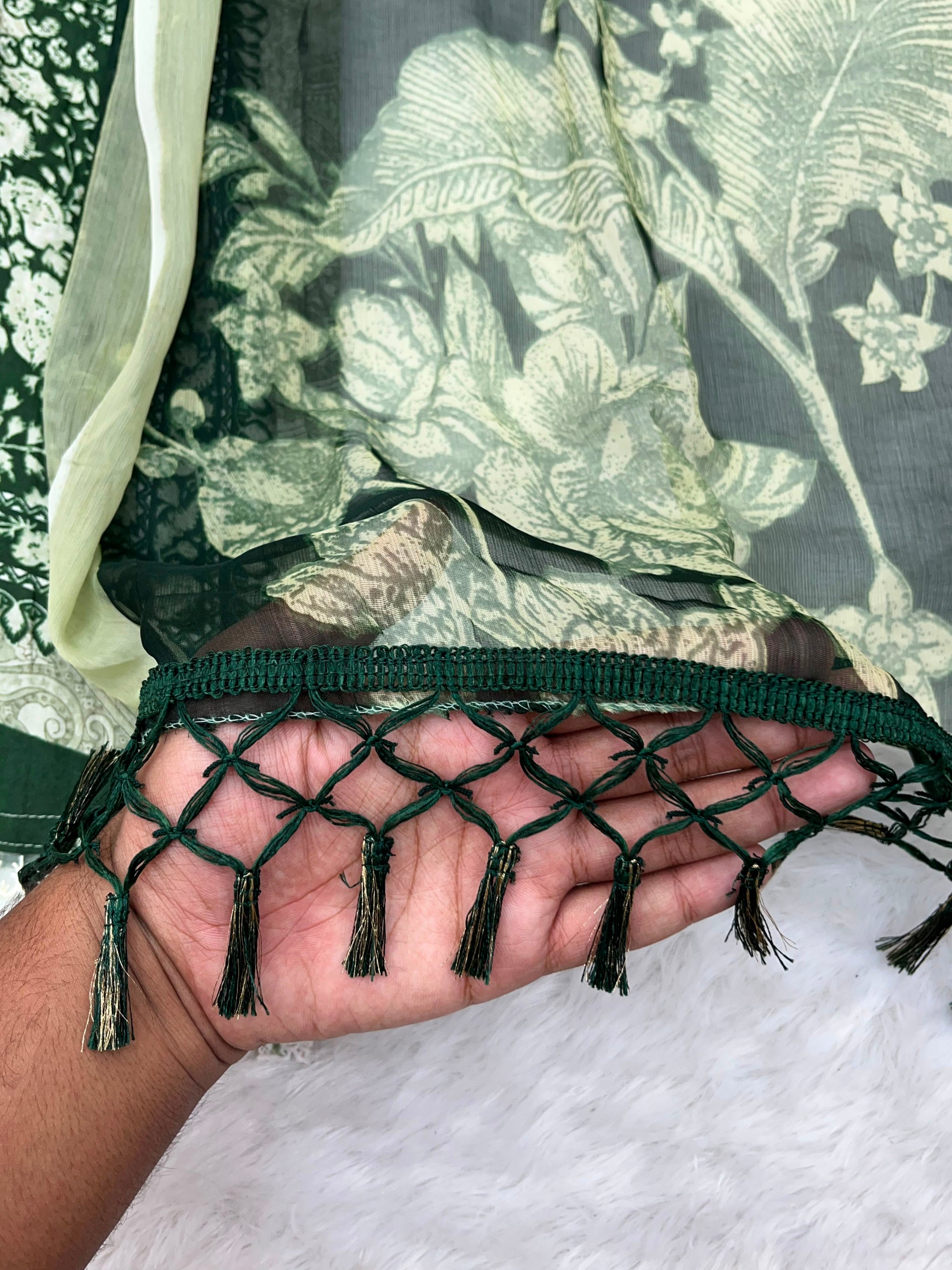 1212 Pakistani Lawn Suit - Green