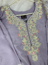 1435 Heavy Pakistani Partywear - Greyish Purple