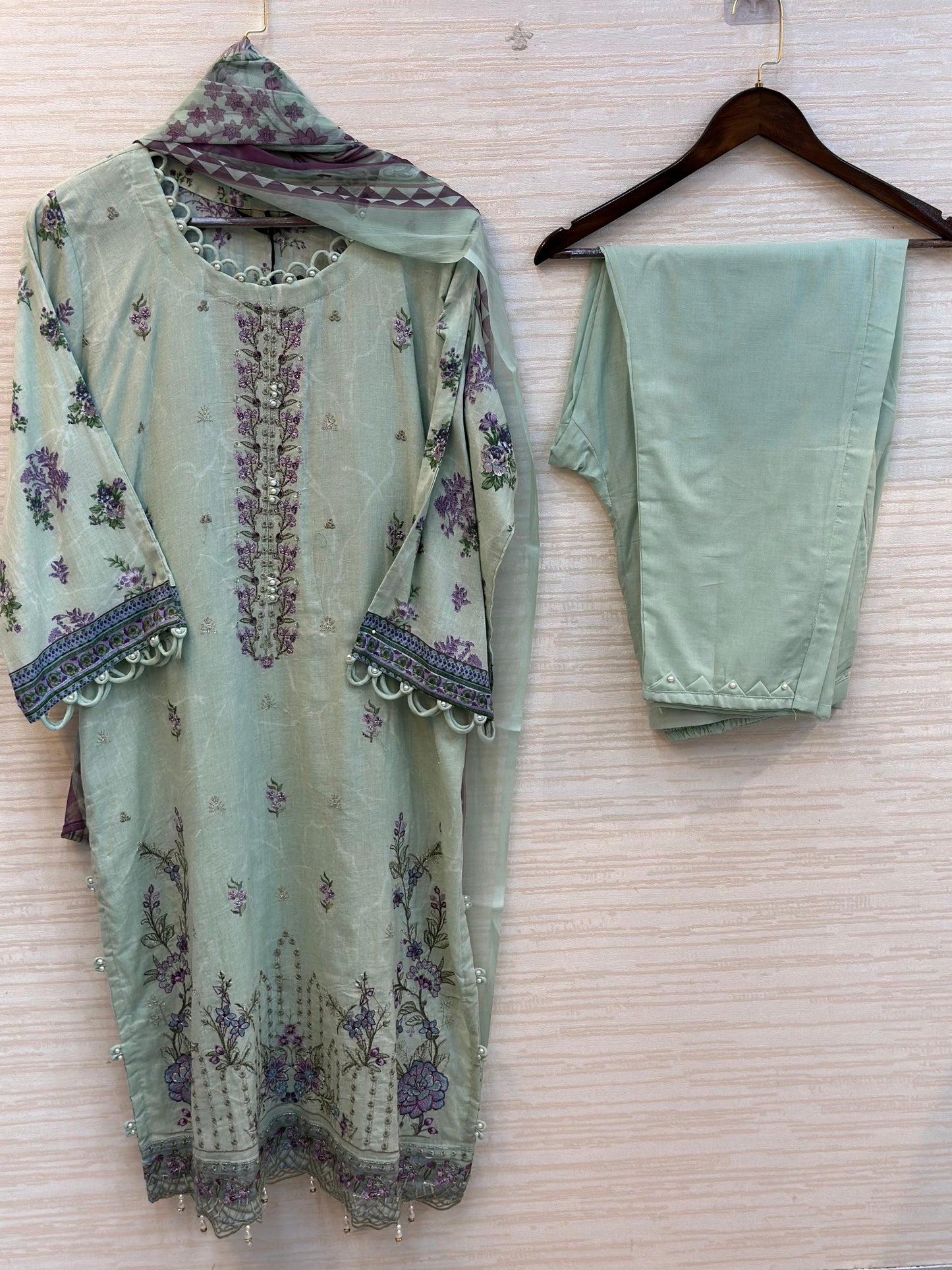 405 Floral Lawn Suit