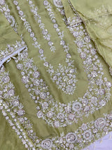 1429 Heavy Pakistani Partywear - Green