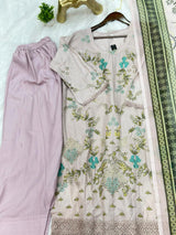 674 Pakistani Lawn Farshi Suit
