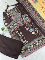943 Pakistani Embroidered Suit