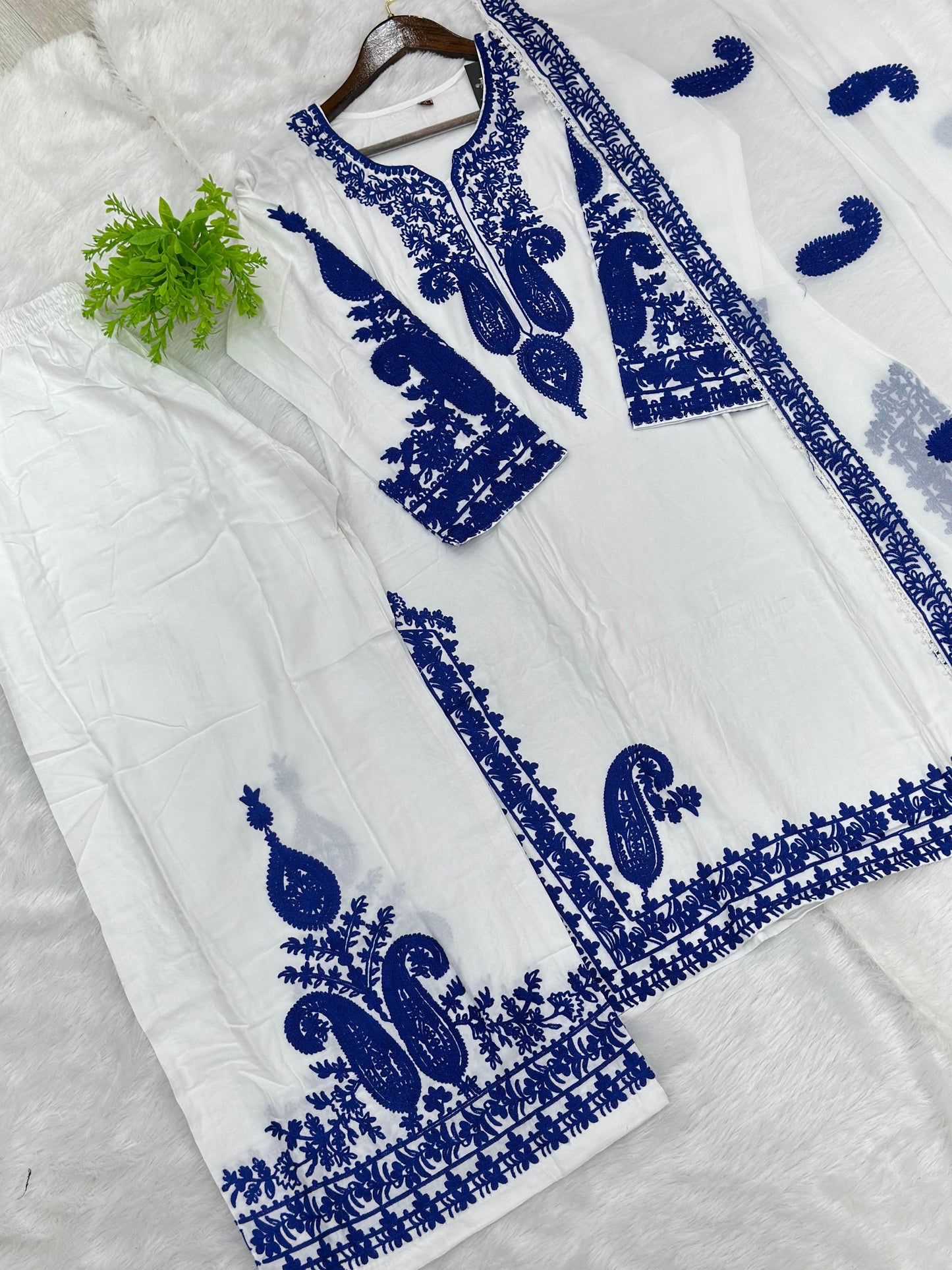 808 Readymade Pakistani 3pc Palazzo Coord-Set