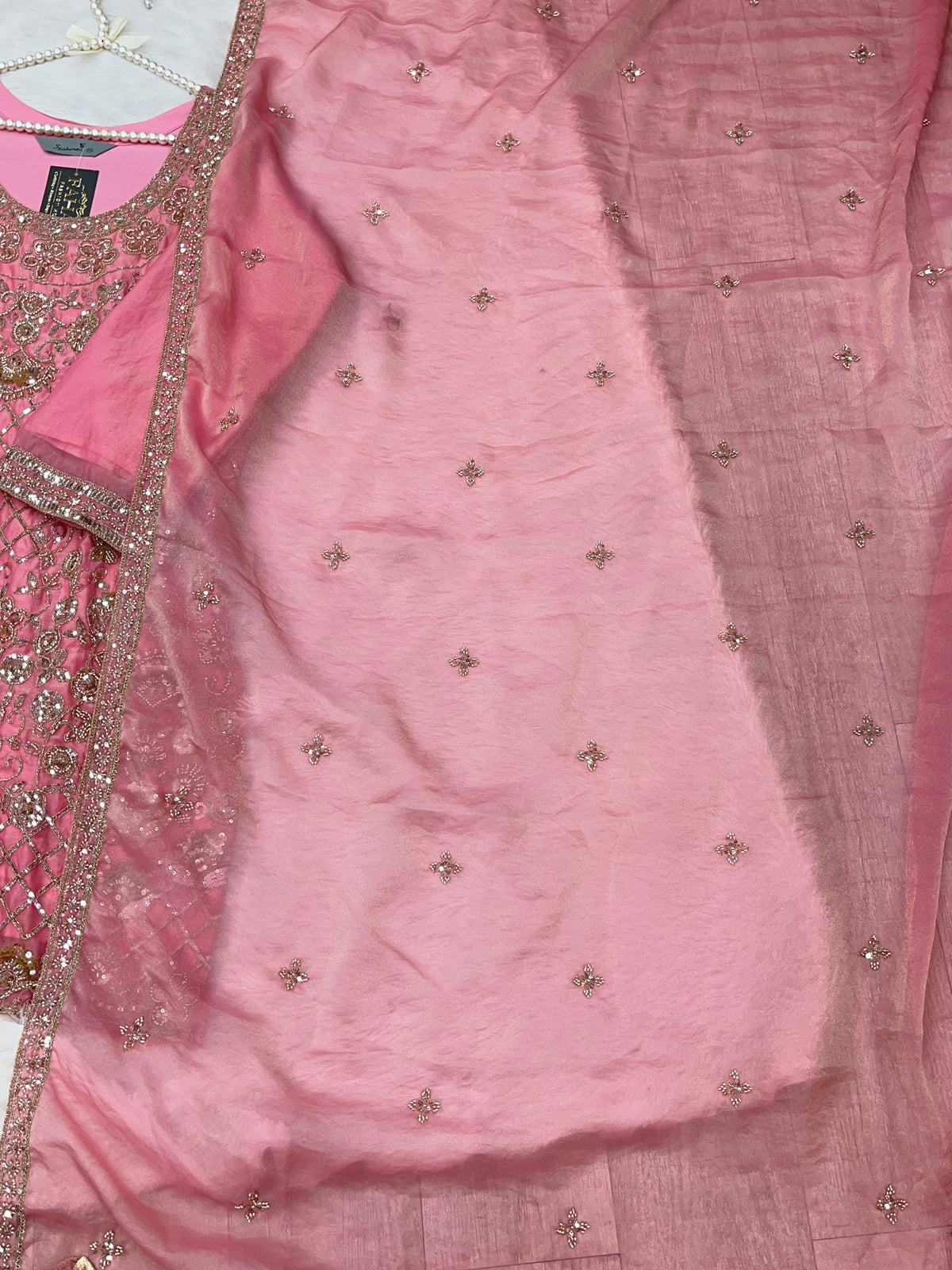 1427 Heavy Pakistani Partywear - Pista Green