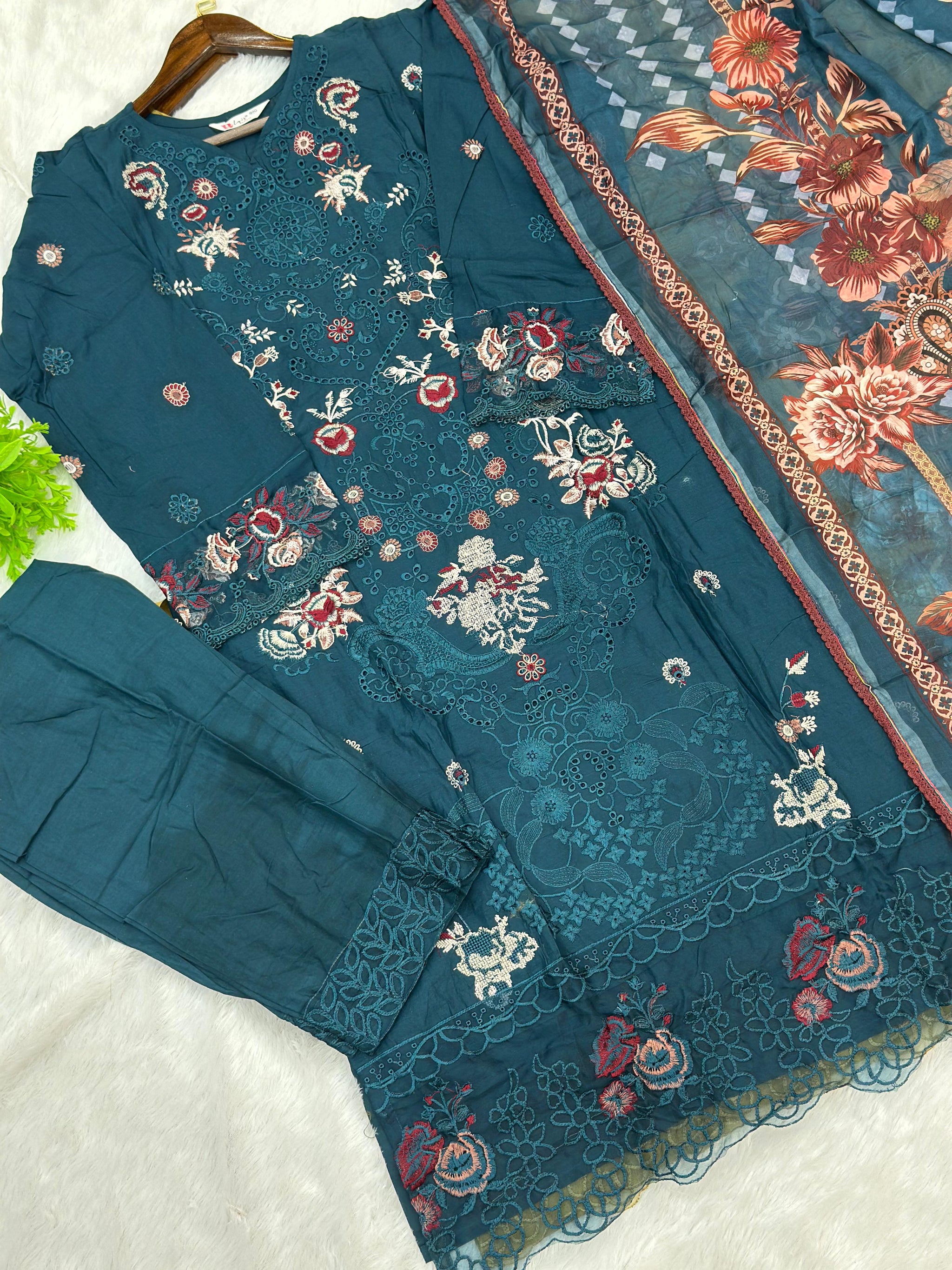 758 Elan Readymade Pakistani Chikankari Suit