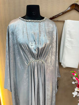 1134 The Premium Abaya - Silver