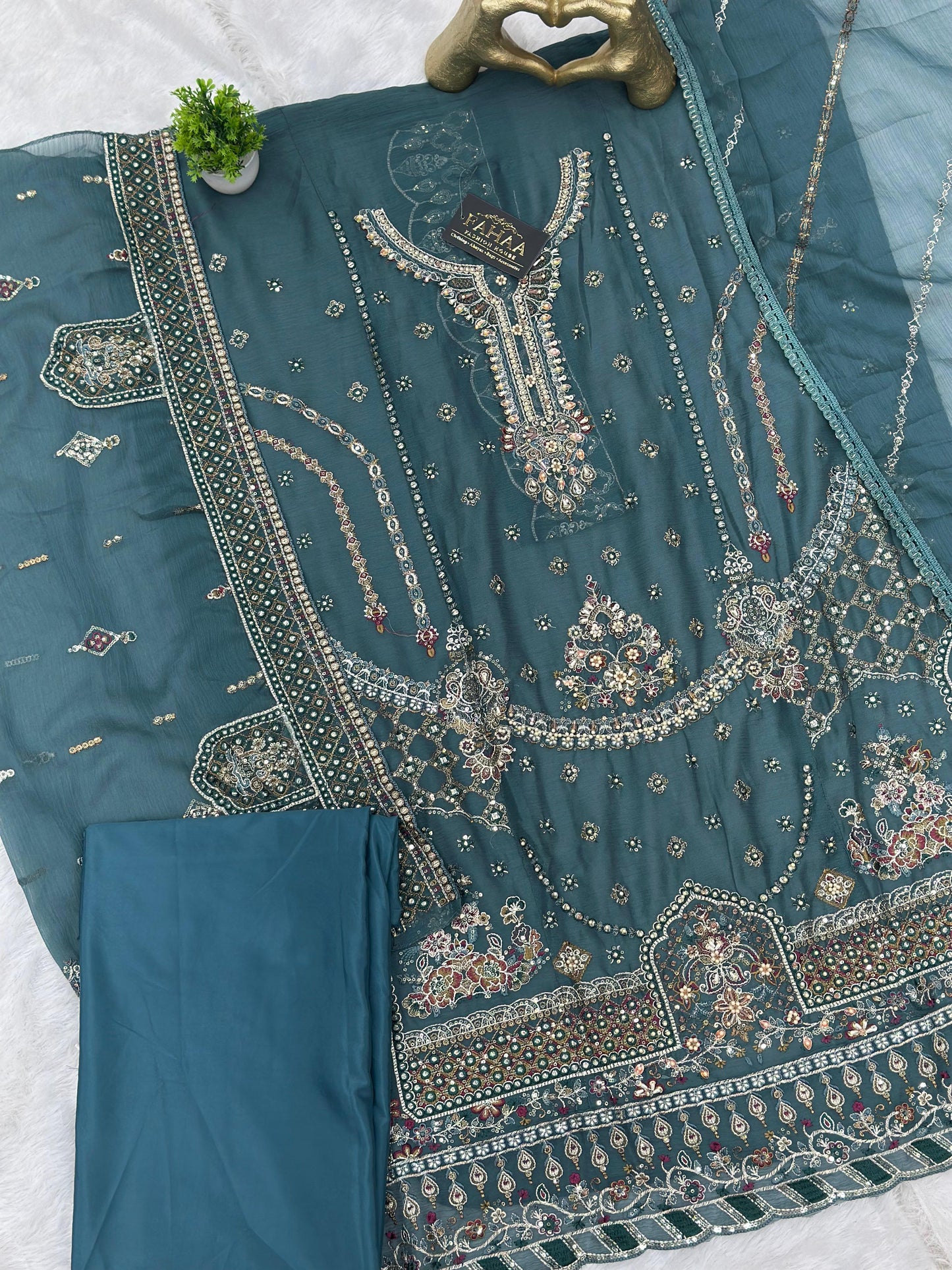 735 Motifz Pakistani Party Wear Unstitched