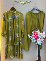 925 Modest Long Coord-Set -  Mustard