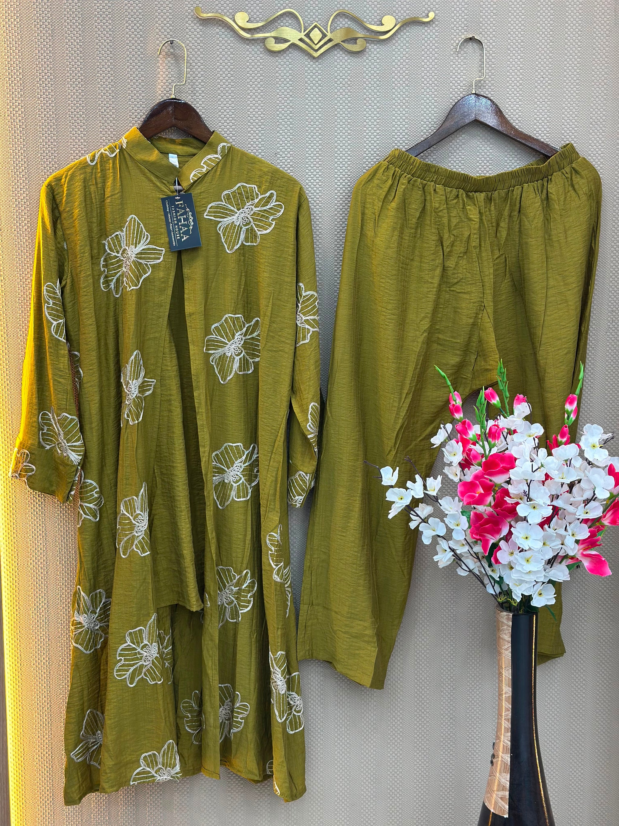 925 Modest Long Coord-Set -  Mustard