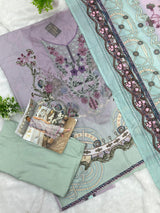 999 Unstitched Casual Lawn Suit