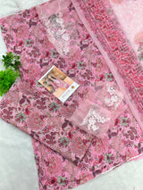 981 Unstitched Maria-B Flora Lawn Suit