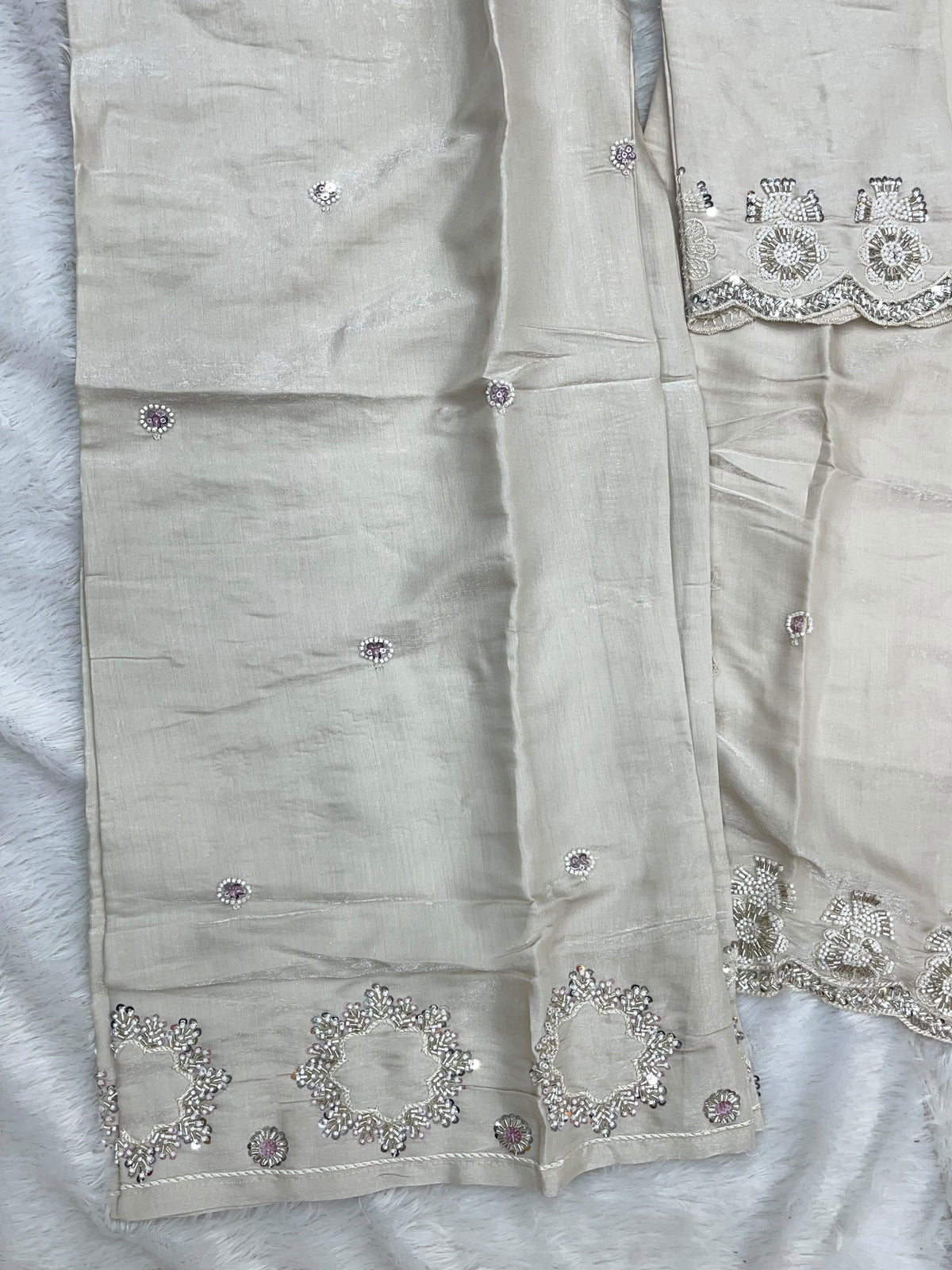 1431 Heavy Pakistani Partywear - Peach