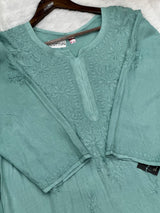 693 Lucknowi Palazzo Set - Sea Green