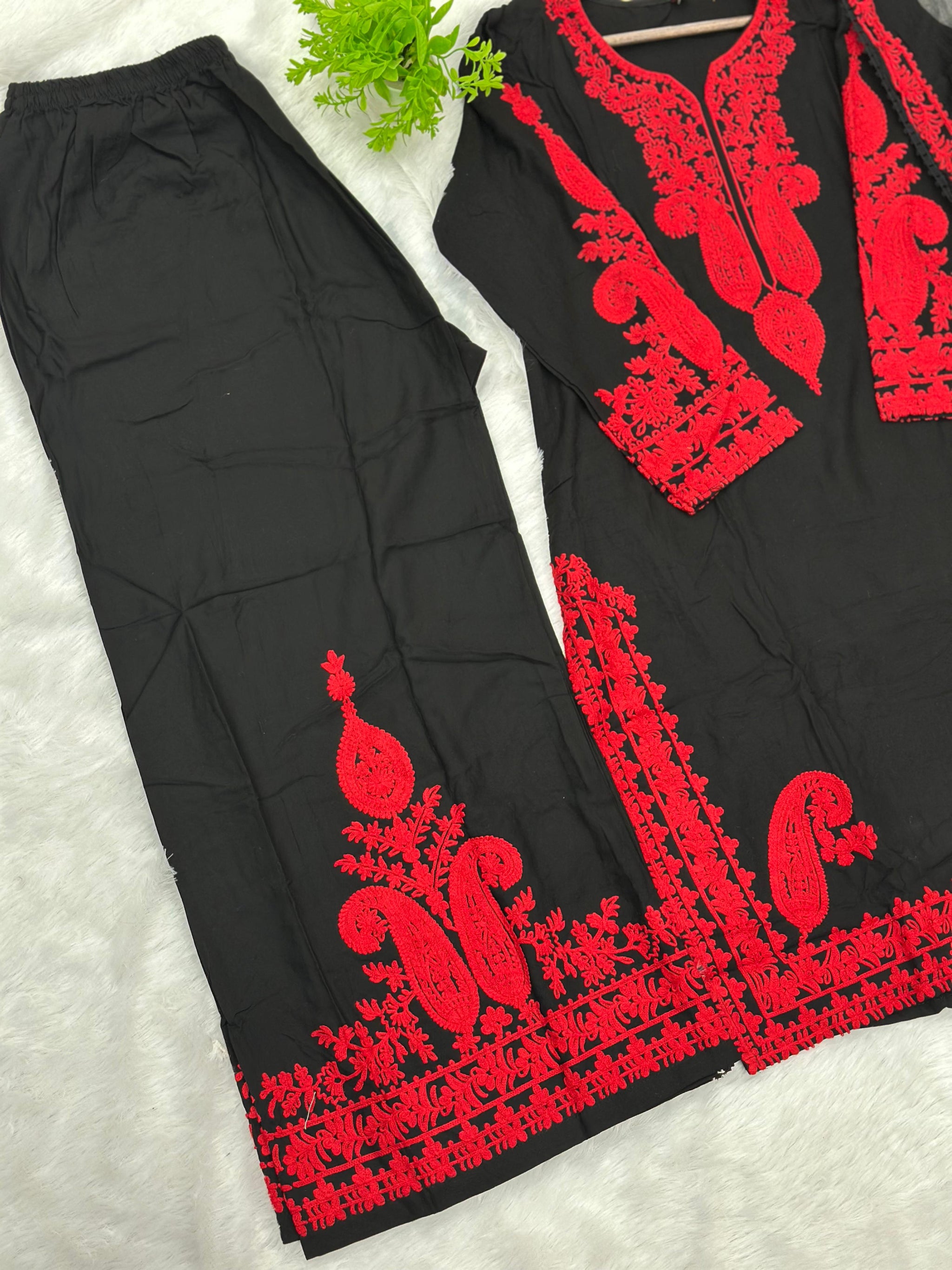 807 Readymade Pakistani 3pc Palazzo Coord-Set
