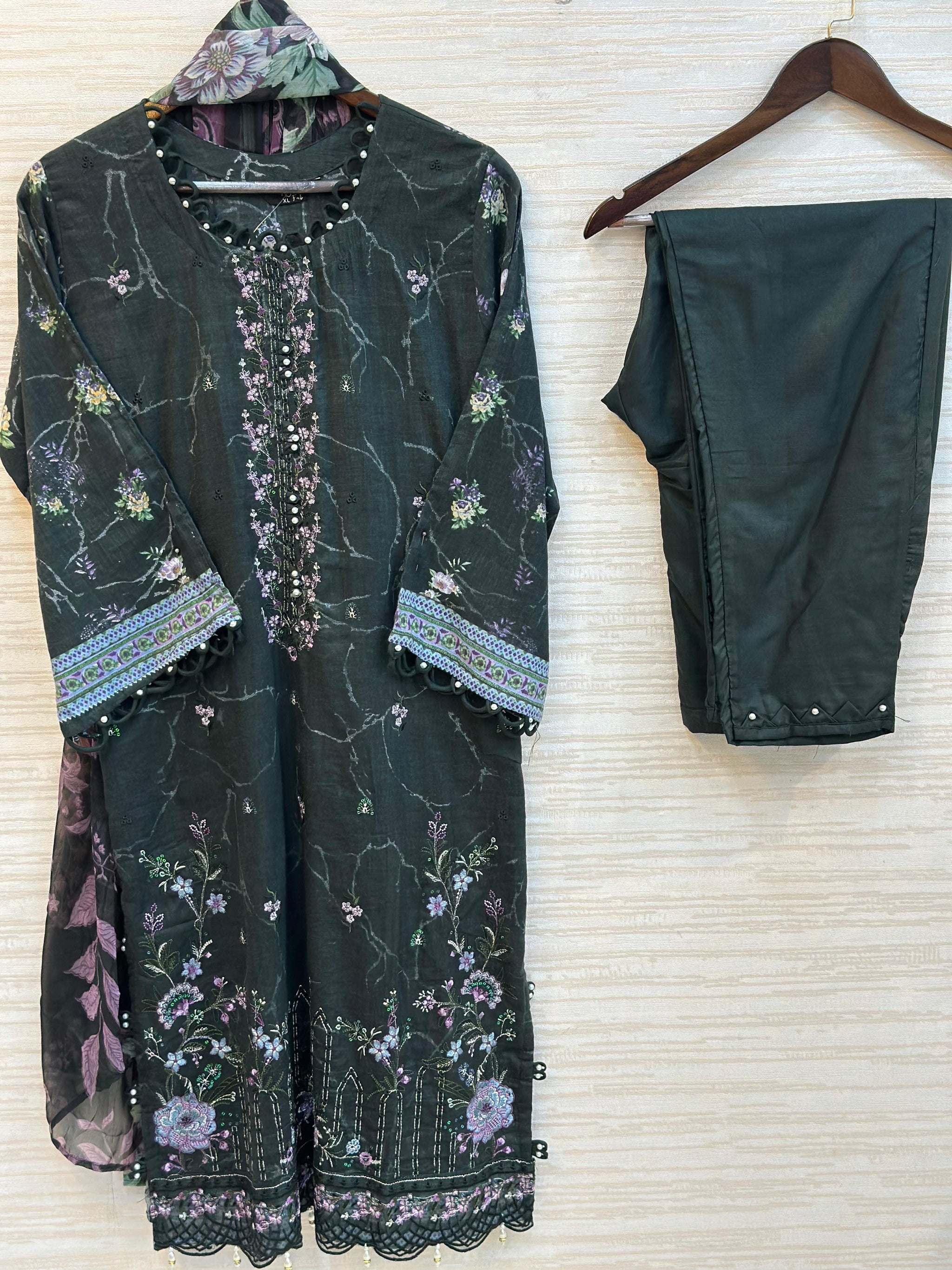 403 Floral Lawn Suit