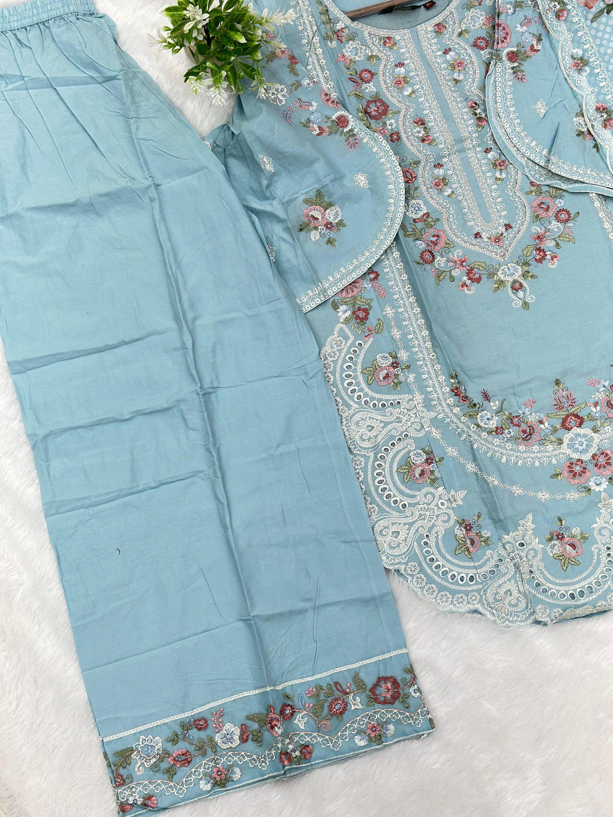 779 Readymade Pakistani Heavy Embroidered Coord-Set