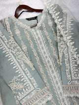 857 Readymade Mushk A-Line Sharara Set - Light Sea Green