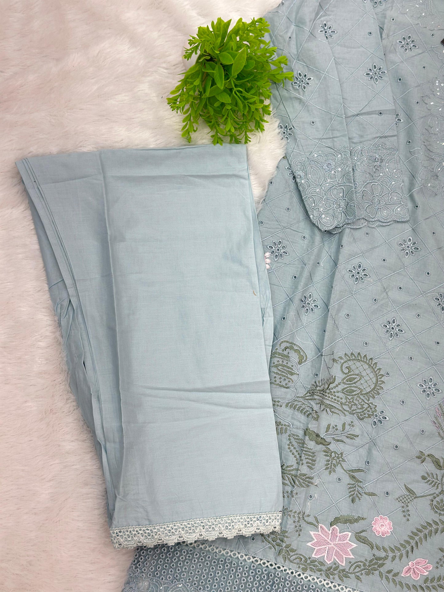762 Readymade Pakistani Chikankari Suit