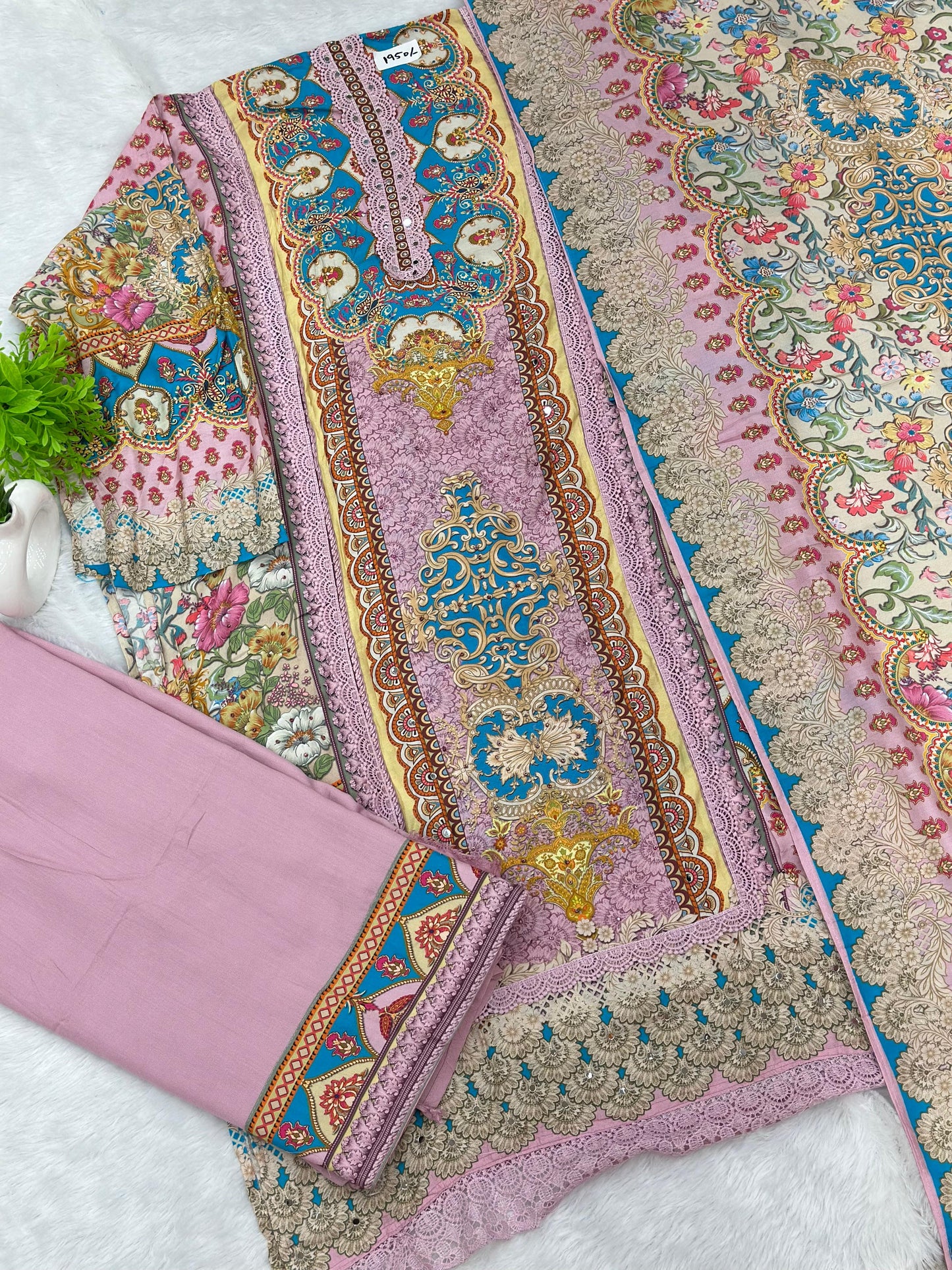 973 Unstitched Pakistani Suit