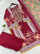 944 Pakistani Embroidered Suit