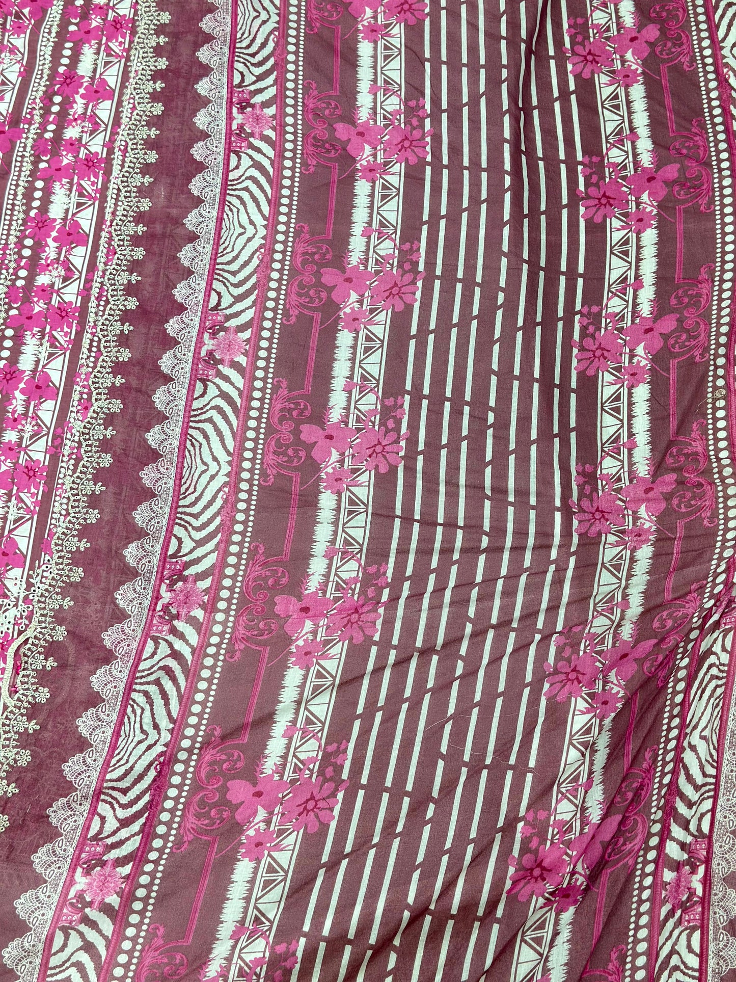 995 Unstitched Casual Lawn Suit