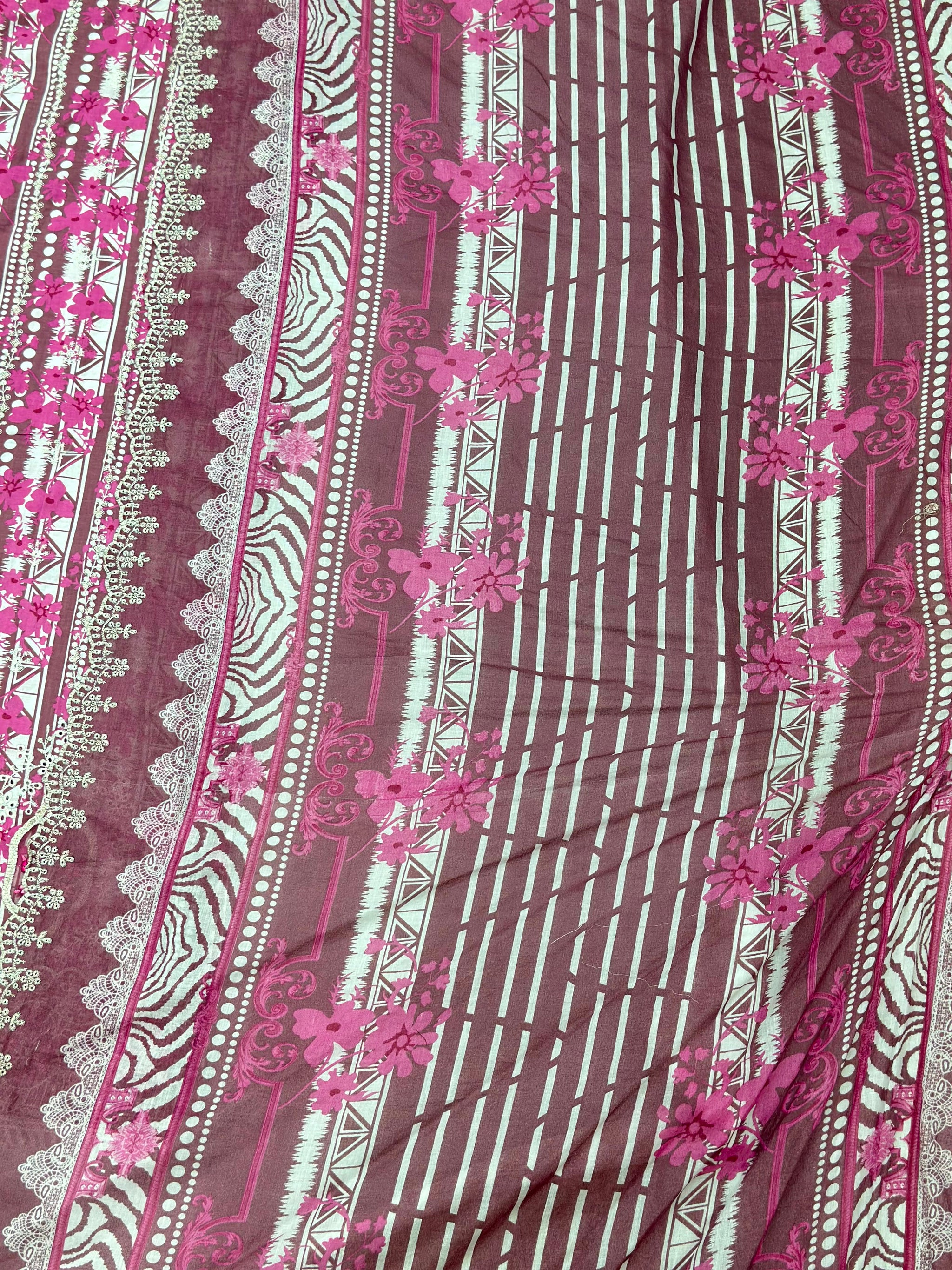 995 Unstitched Casual Lawn Suit