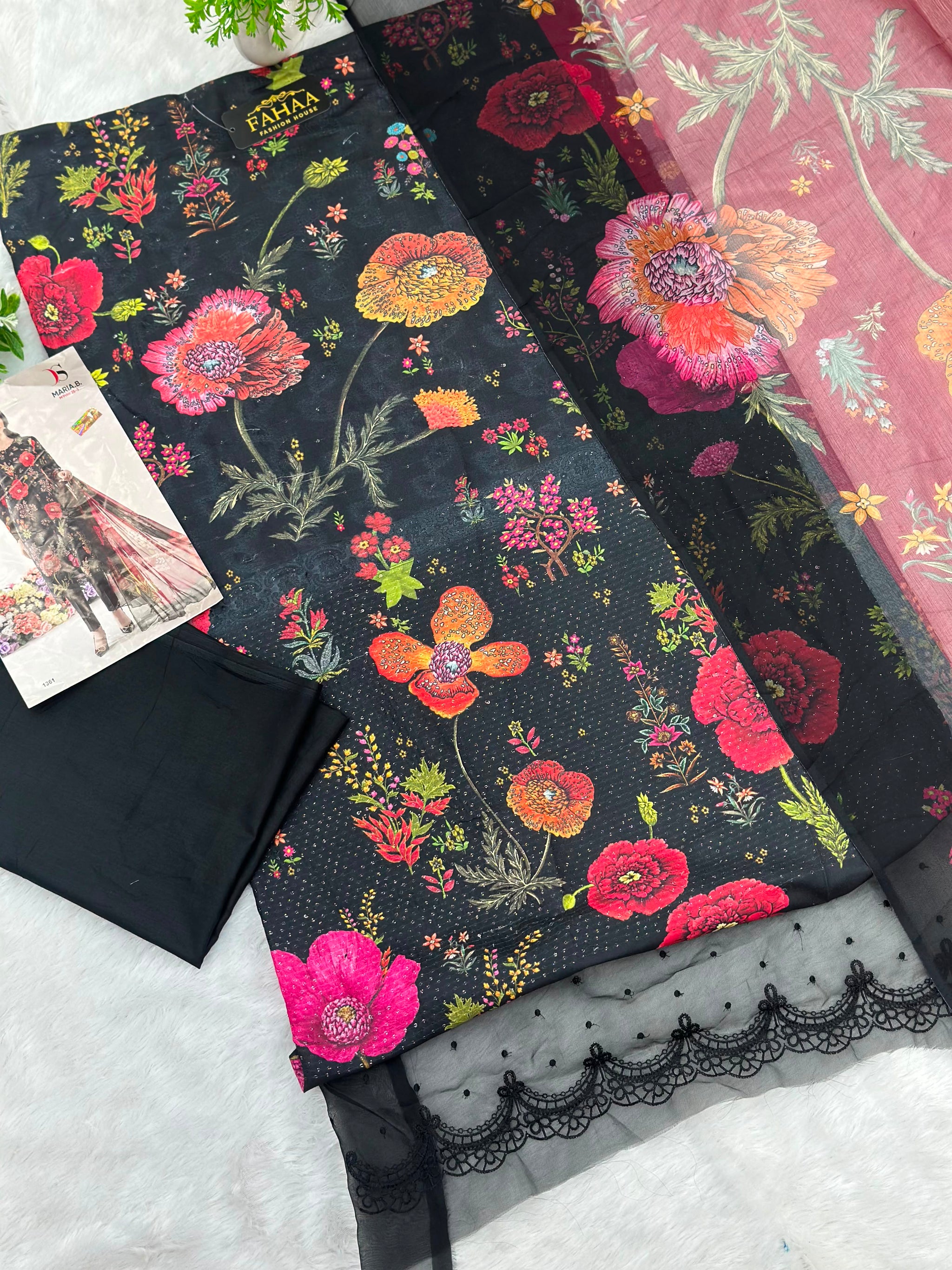 983 Unstitched Maria-B Lawn Suit