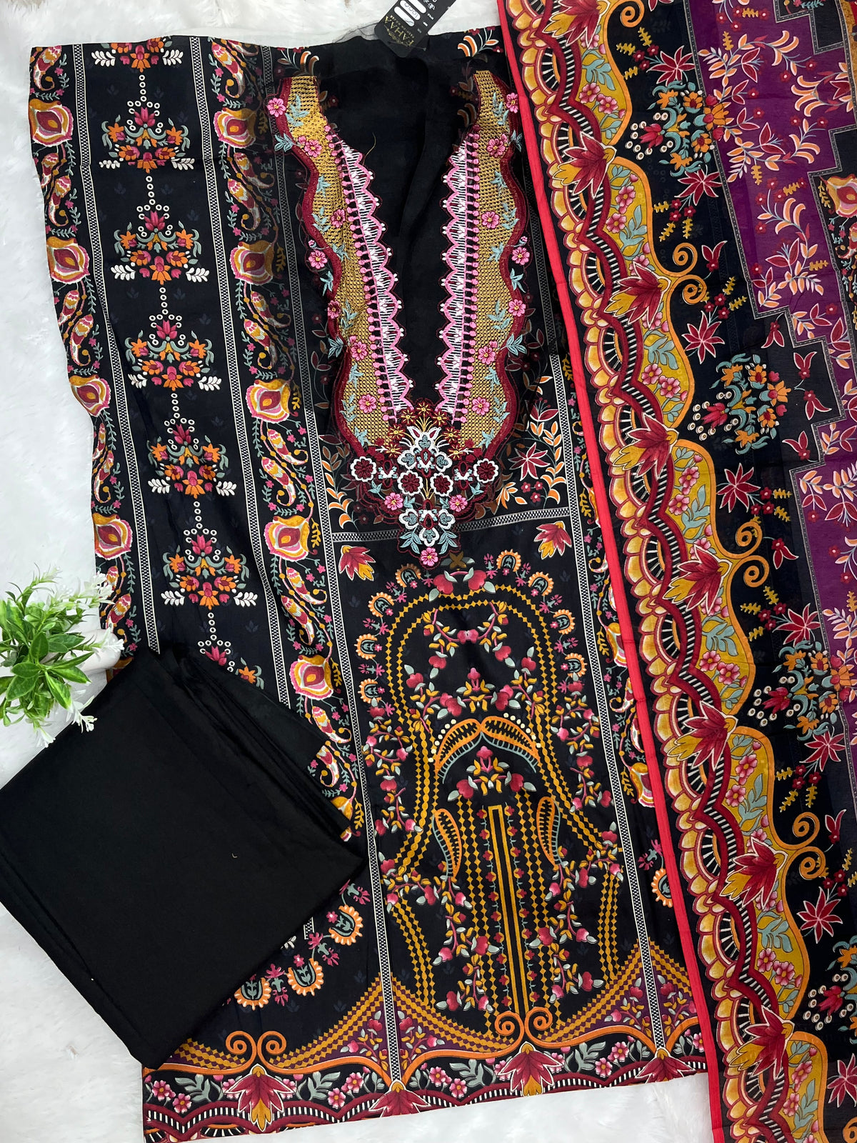 1409 Unstitched Casual Cotton Suit