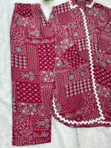 694 Casual Cordsets - Magenta Pink