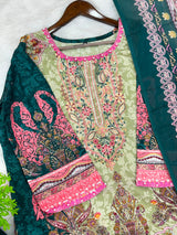 1304 Pakistani Embroidered Suit - Vandana Aarzu