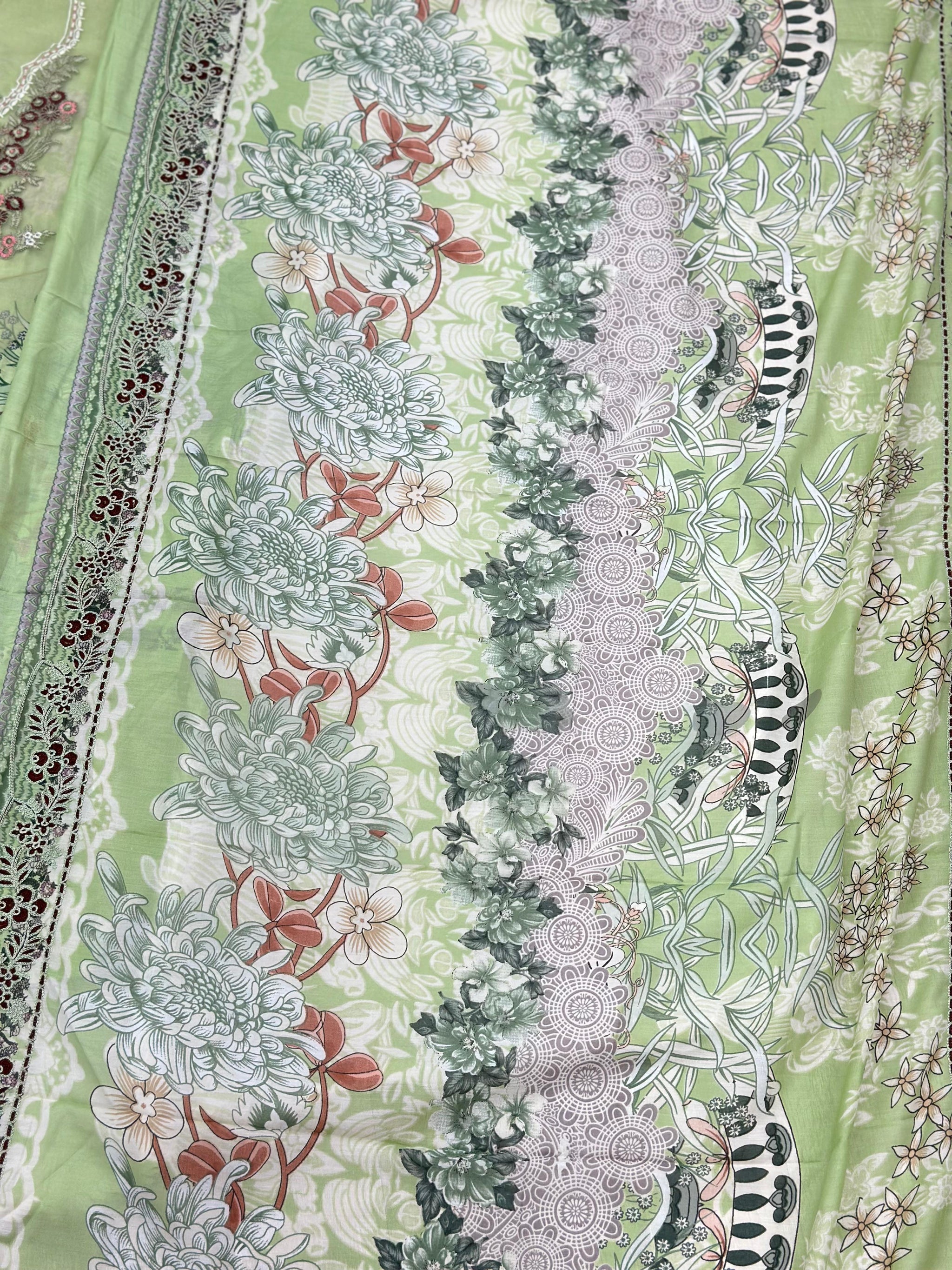 1001 Unstitched Casual Lawn Suit