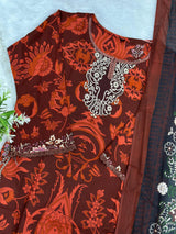 1073 Pakistani Printed Suit