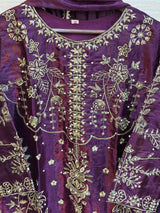 380 Imperial Gilded Tunic Sharara Set With Plazo Pant