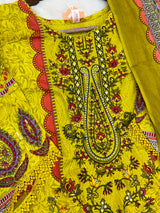1221 Pakistani Embroidered Suit