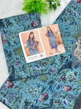 982 Unstitched Maria-B Flora Lawn Suit