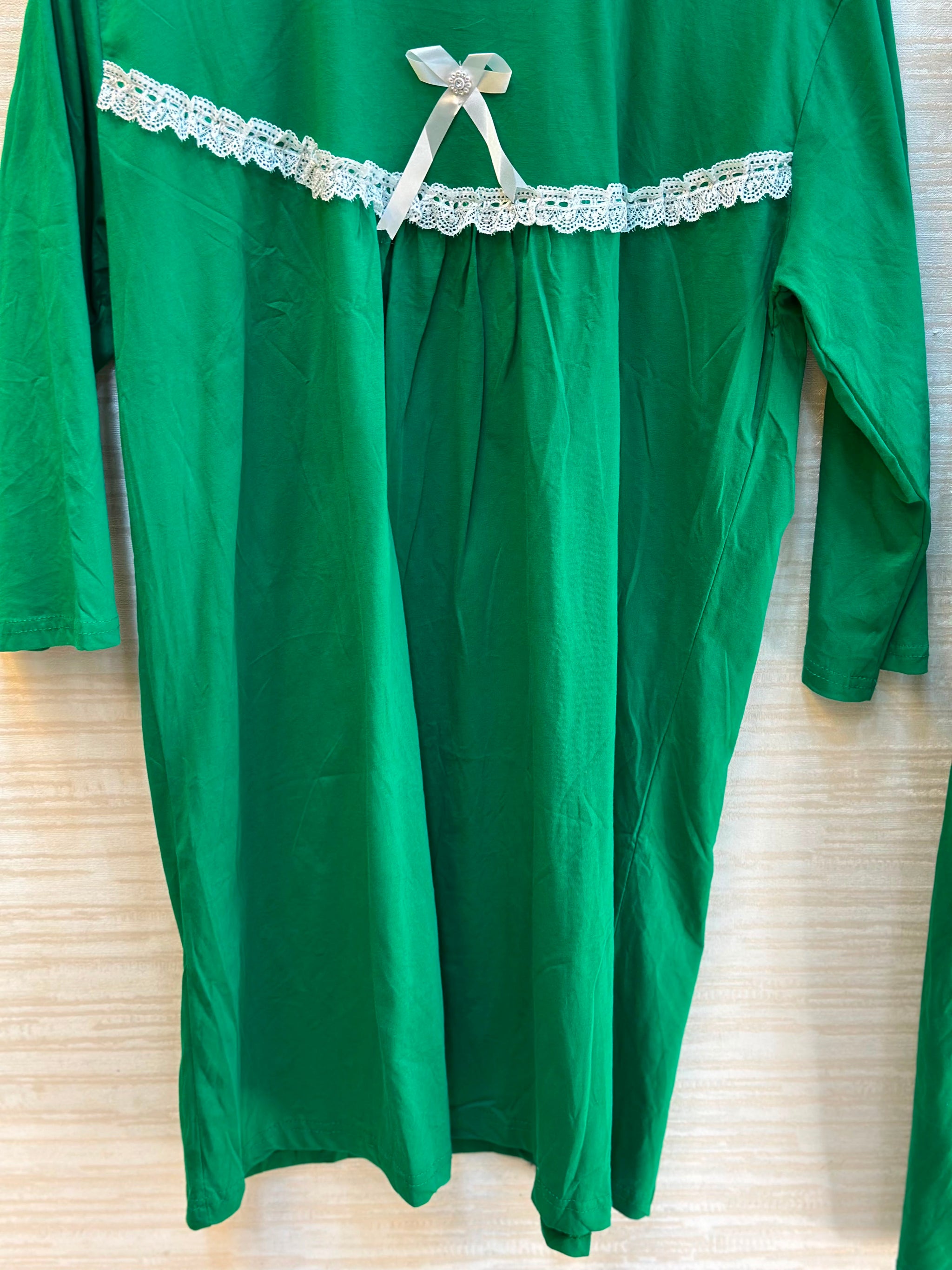 1045 Korean Bow Night Wear - Green