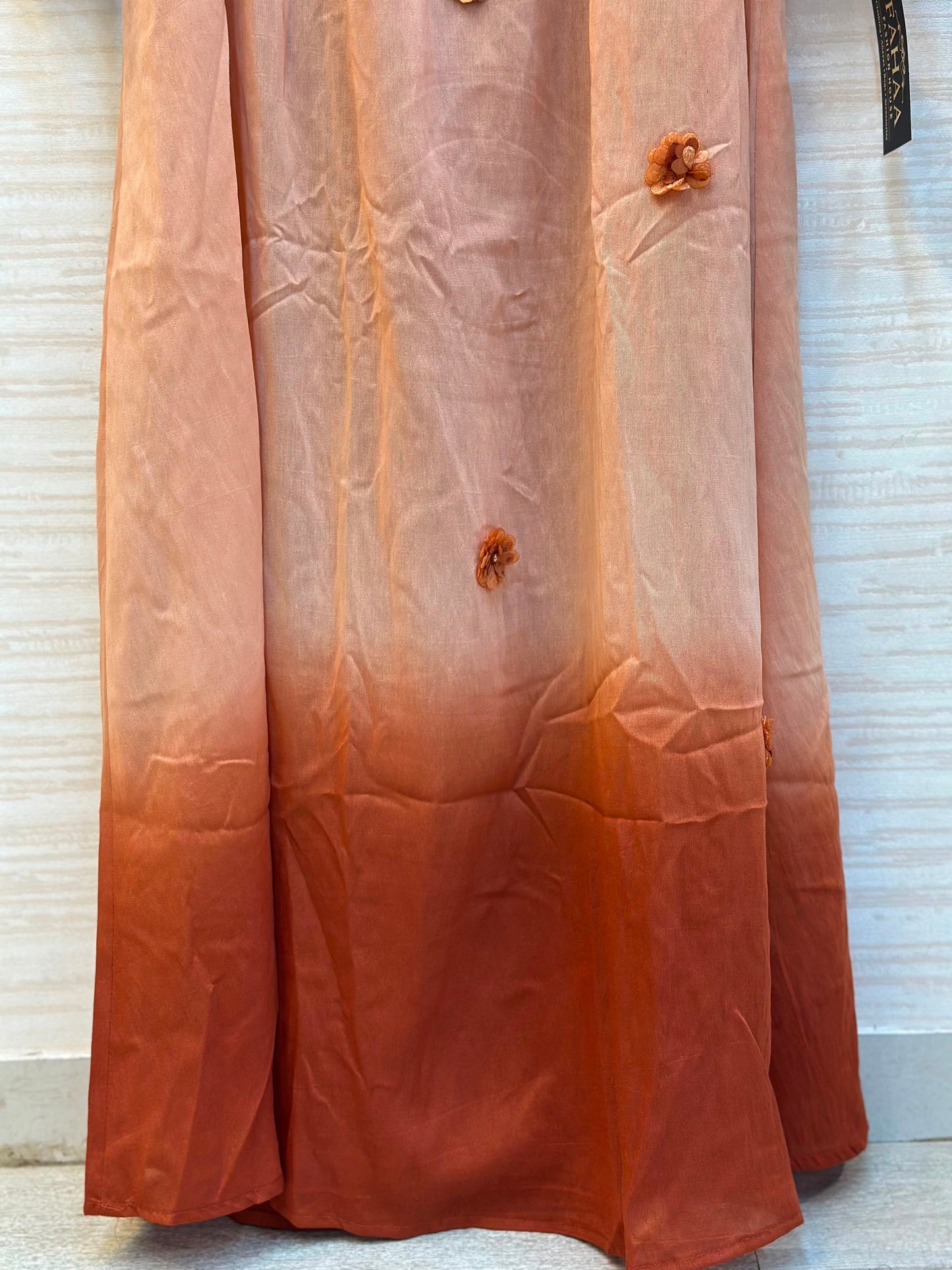 1015 Floral Flare Coord Set - Rust