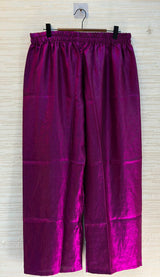 1204 Floral Hand-Work Partywear - Plum