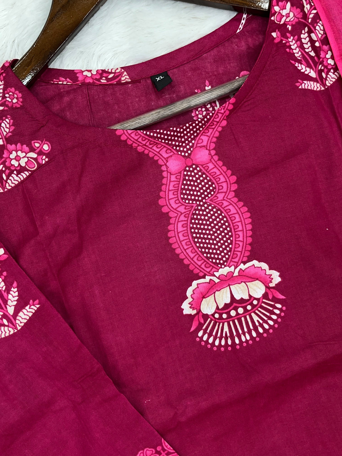 1451 Pakistani Embroidered Suit - Wine Red