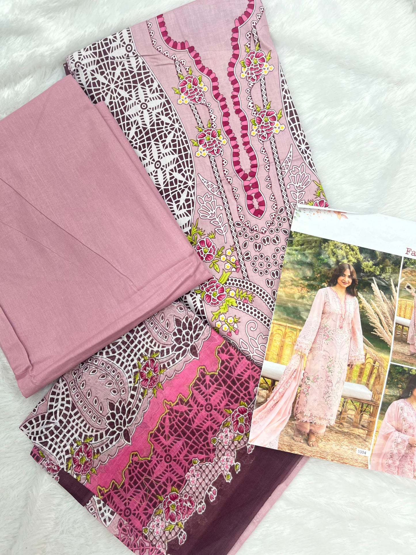 1038 Unstitched Casual Cotton Suit