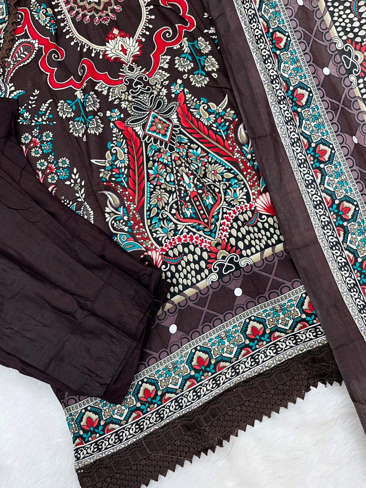 1214 Pakistani Embroidered Suit