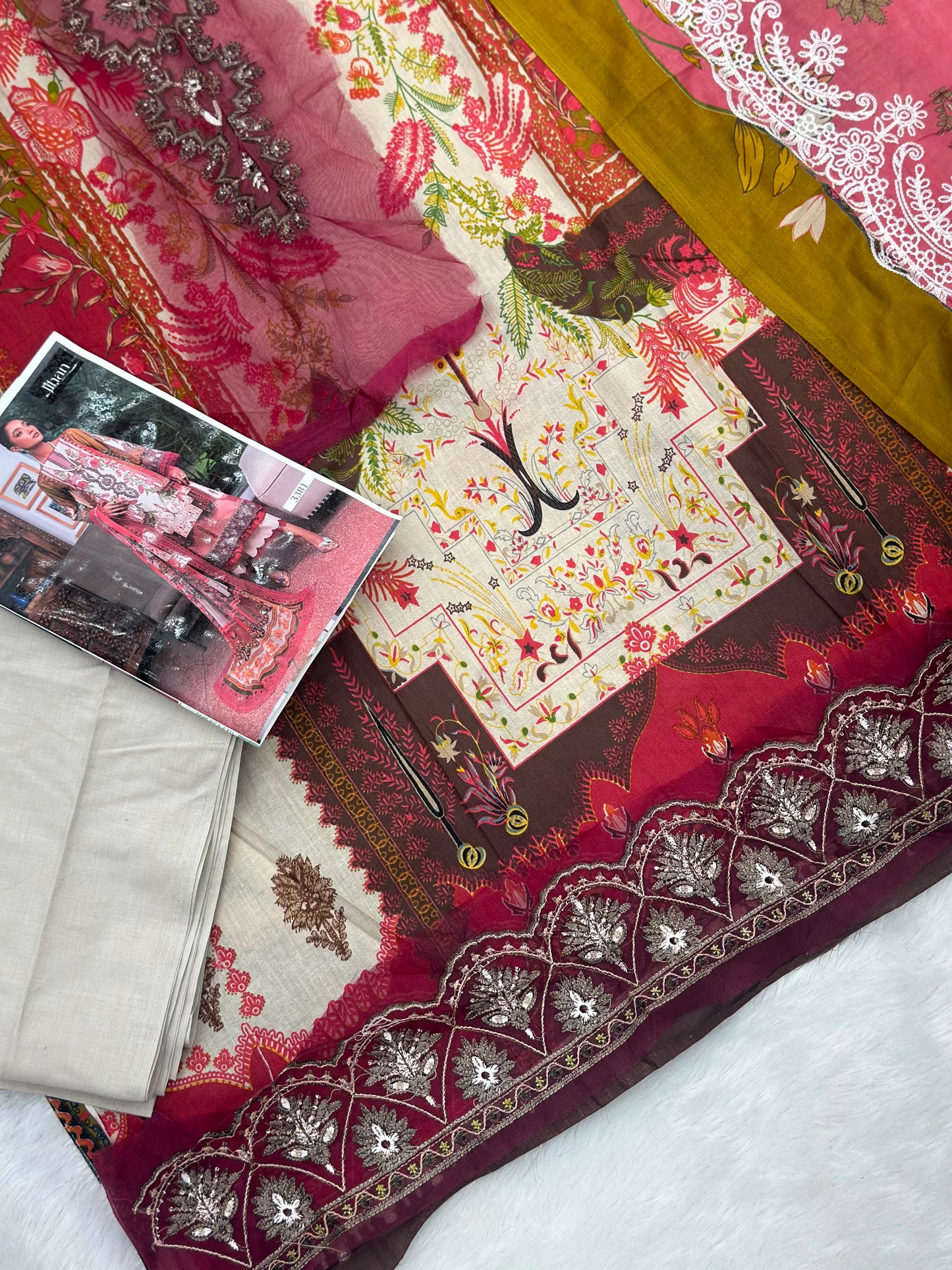 980 Unstitched Jihan Needle Wonder Lawn Suit