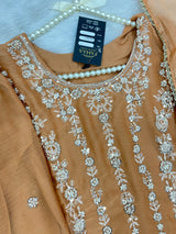 1429 Heavy Pakistani Partywear - Peach