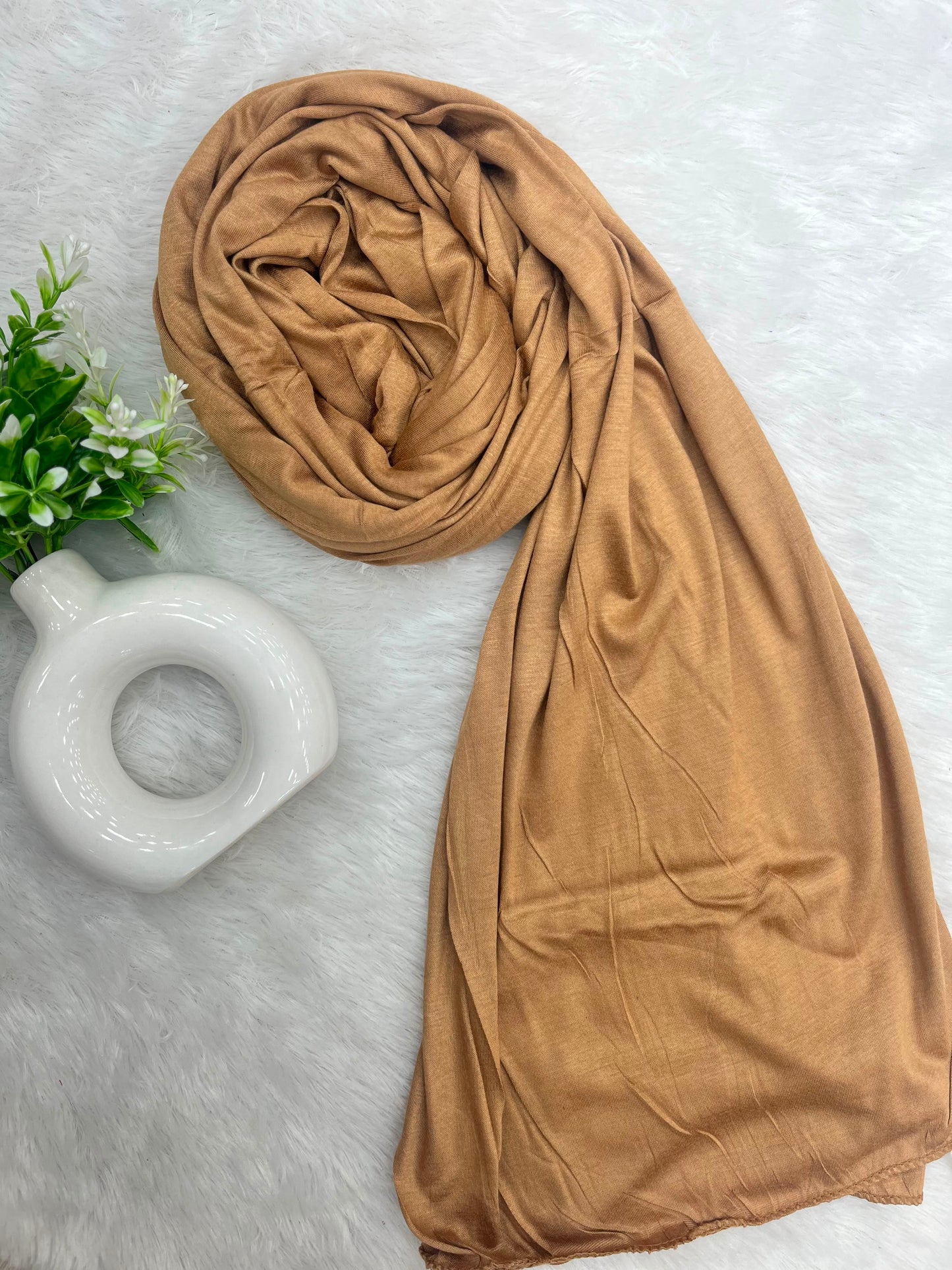 1188 Modest Jersey Hijab - Tan