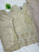 1428 Heavy Pakistani Partywear - Pista Green